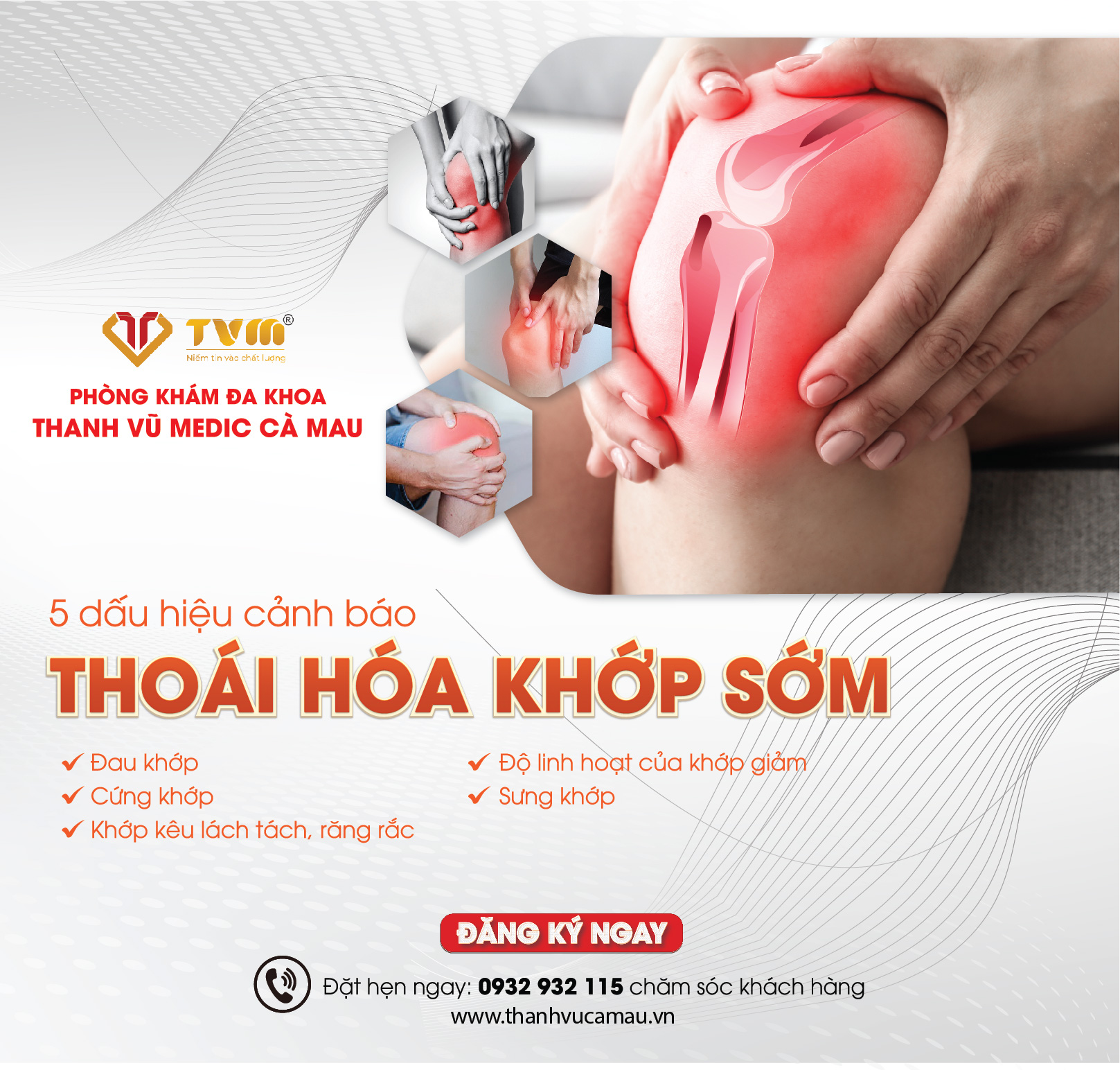 5 DẤU HIỆU CẢNH BÁO THOÁI HÓA KHỚP GỐI SỚM
